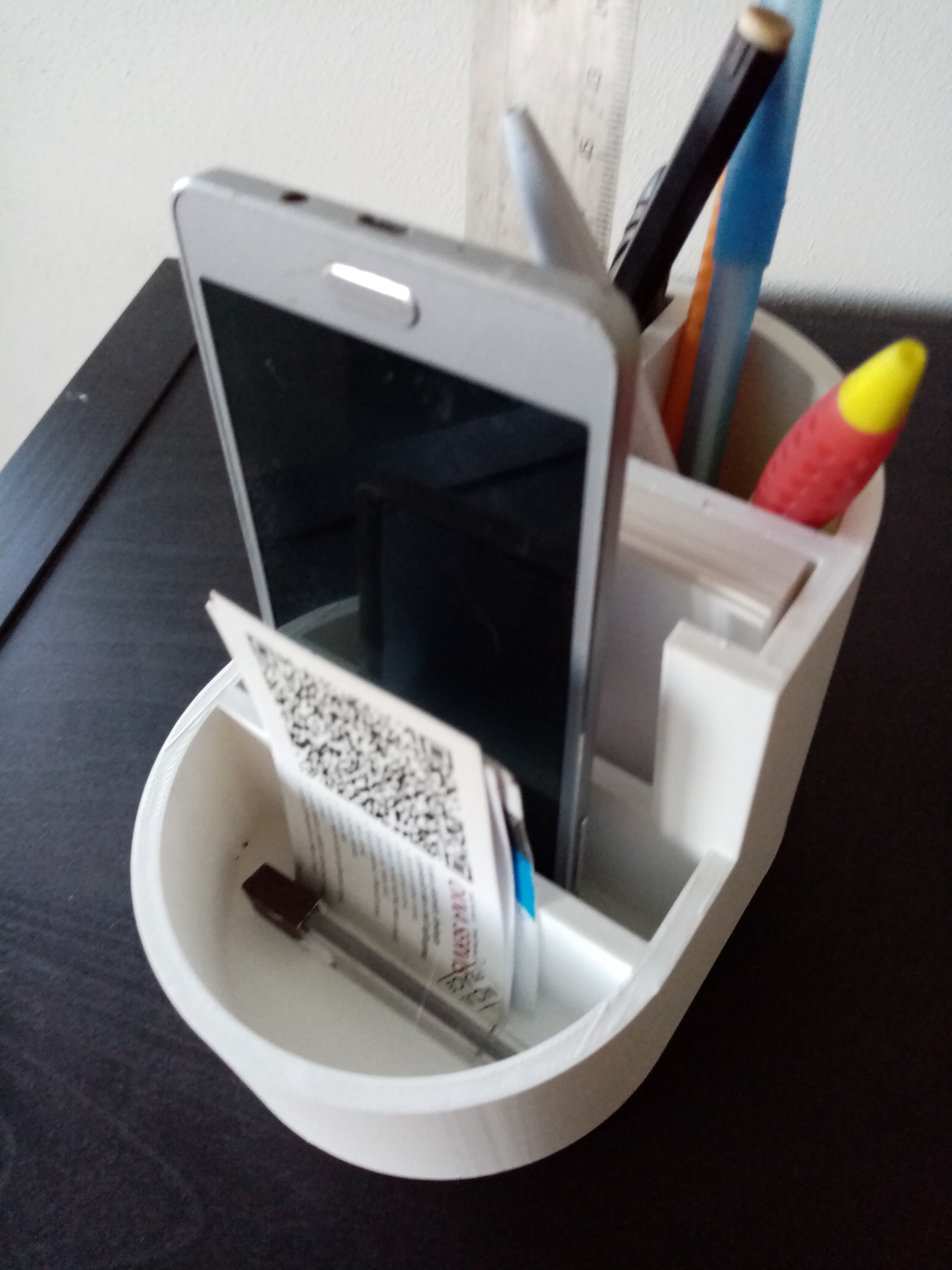 Pencil paper phone holder easy print 3D print model_1