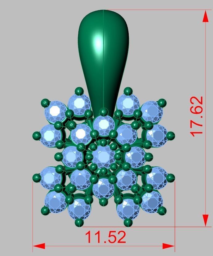 Exclusive Pendant model 3D 0207 printable model6 3D print model_13