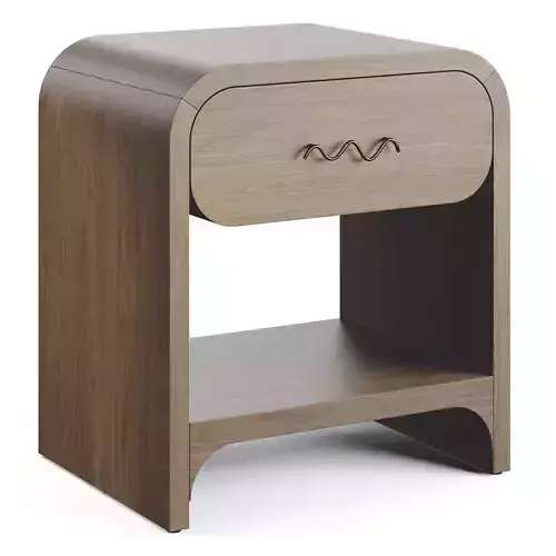 Bruno Bedside Table Raffia