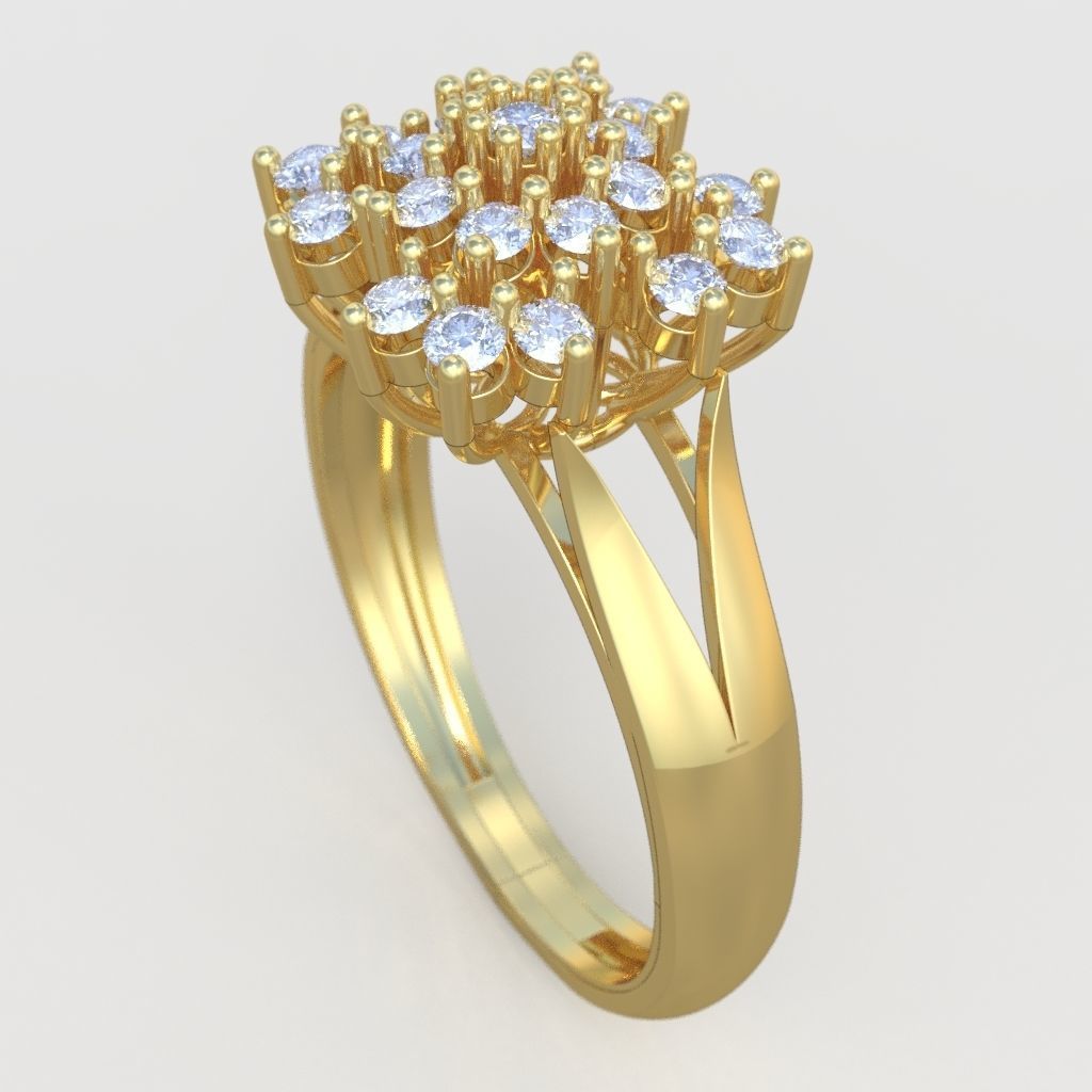 Ring 3D model 0301 3D printable model 12 3D print model_3