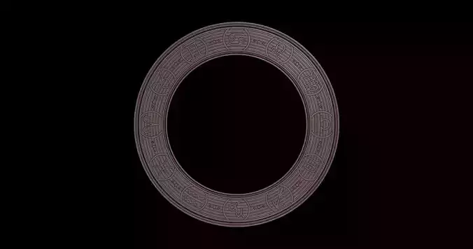 Zodiac Frame 3D print model