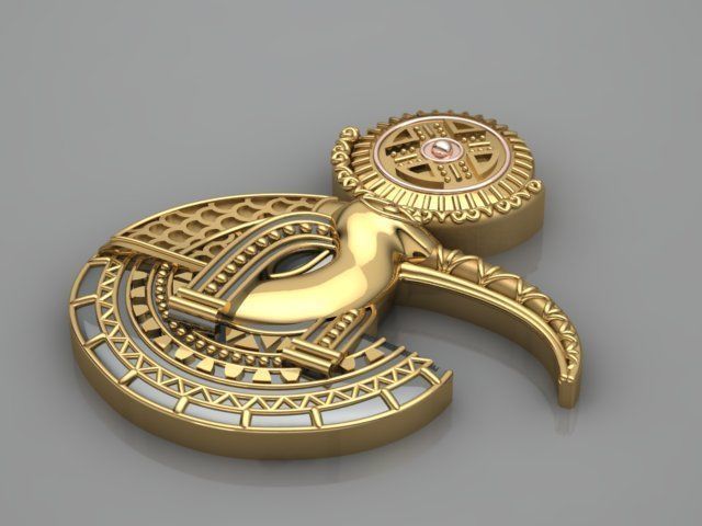 the pharaonic god Thoth 3D print model_1