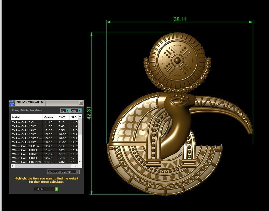 the pharaonic god Thoth 3D print model_2