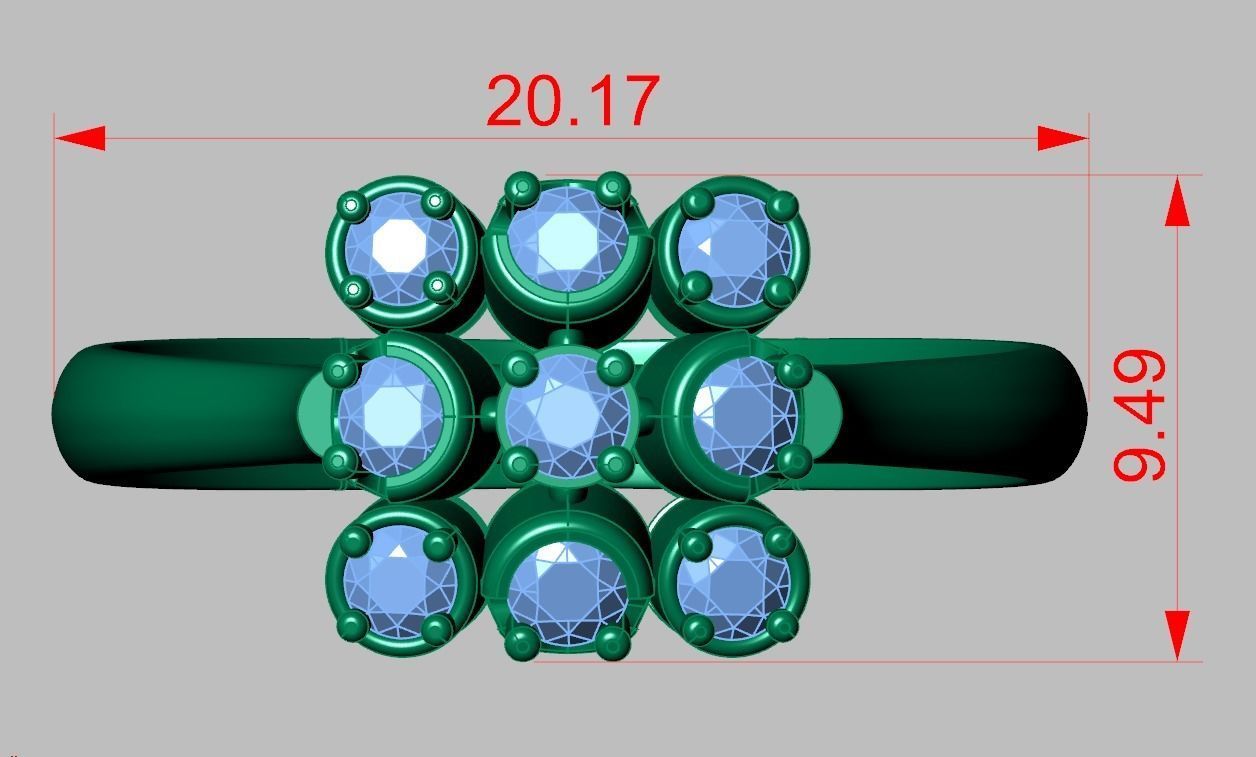 Ring 3D model 0302 3D printable model  6 3D print model_12