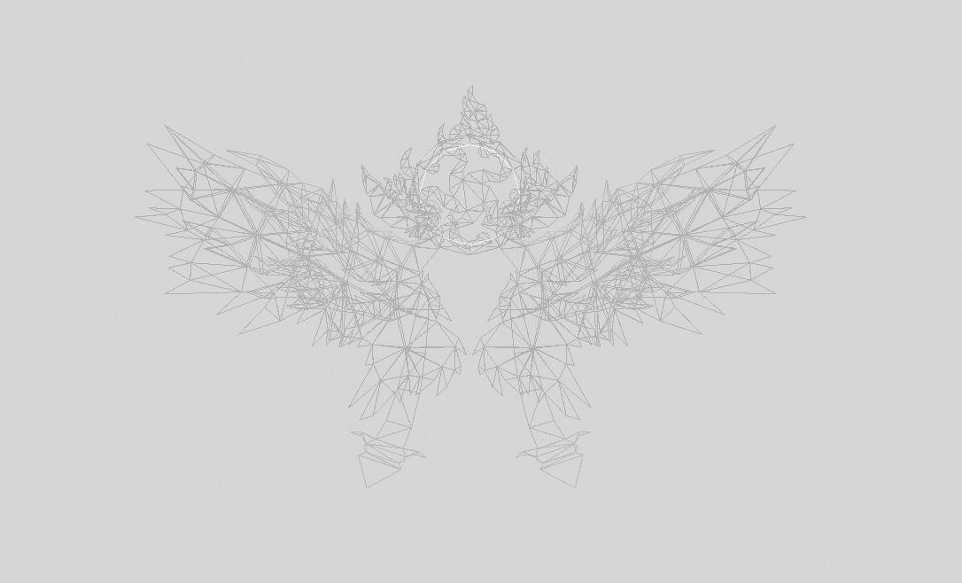 Royal Wing Low-poly 3D model_8