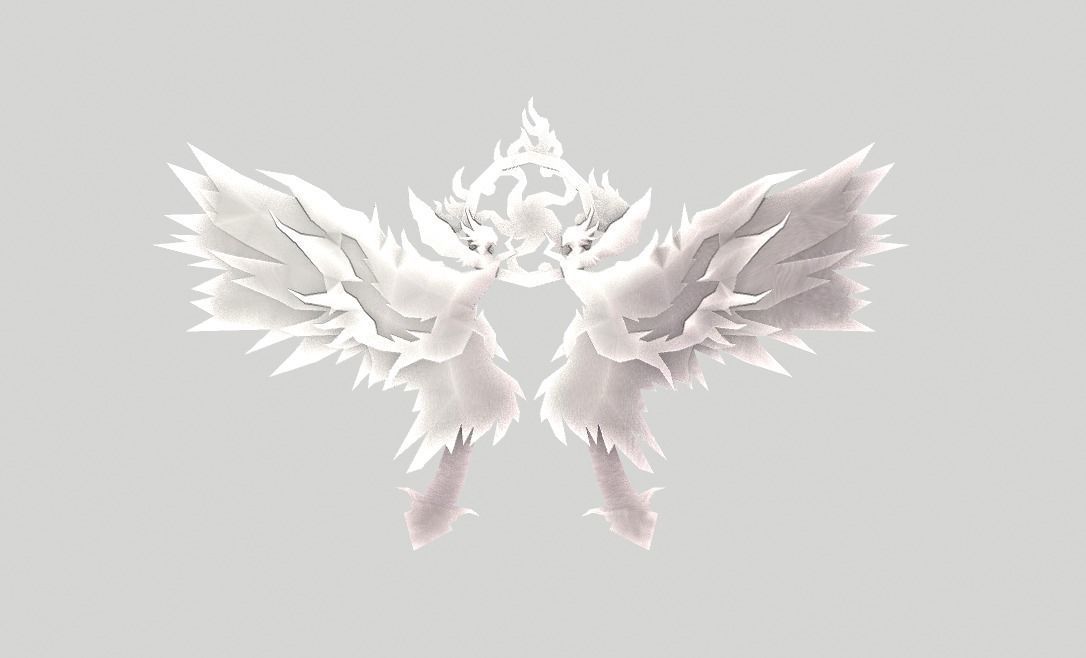 Royal Wing Low-poly 3D model_19