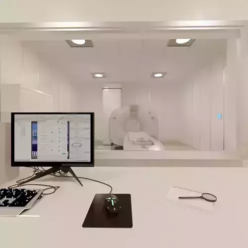 Hospital MRI Room 3d model 3D model