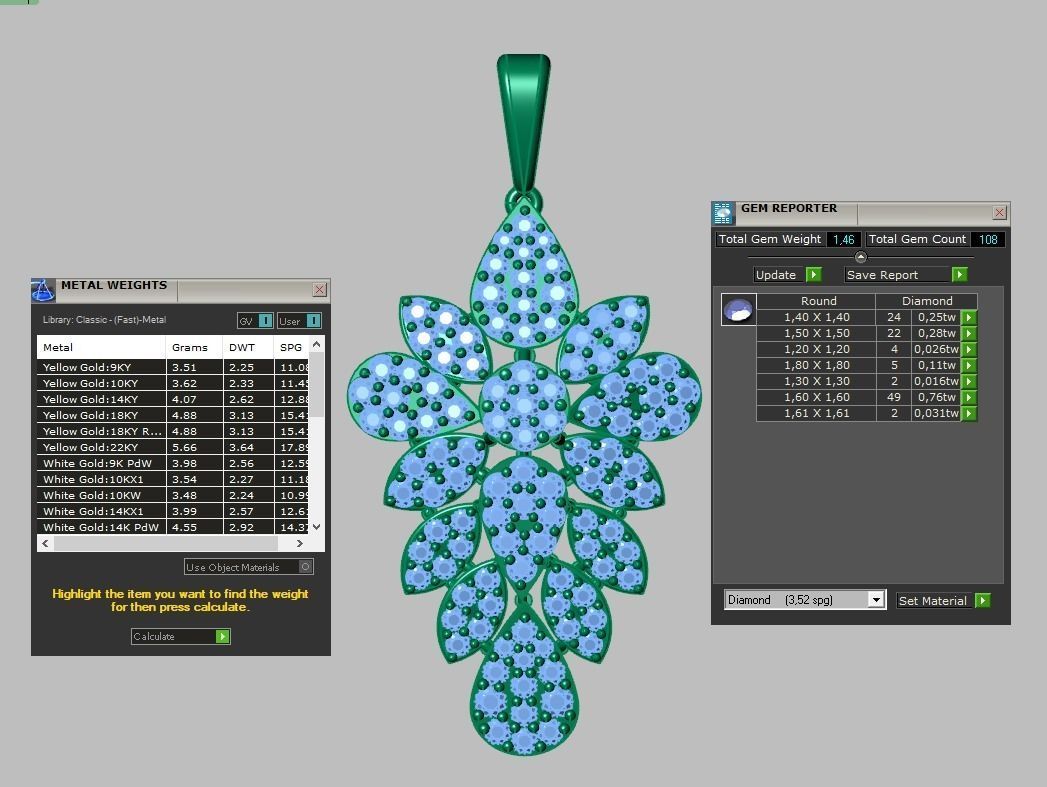 Exclusive Pendant model 3D 0209 printable model 12 3D print model_9