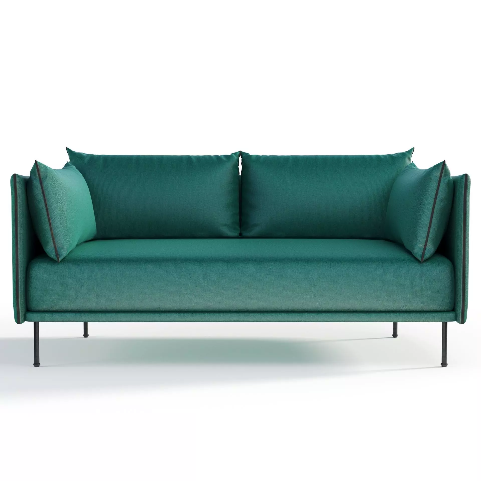 SILHOUETTE seater sofa in emerald 3D model