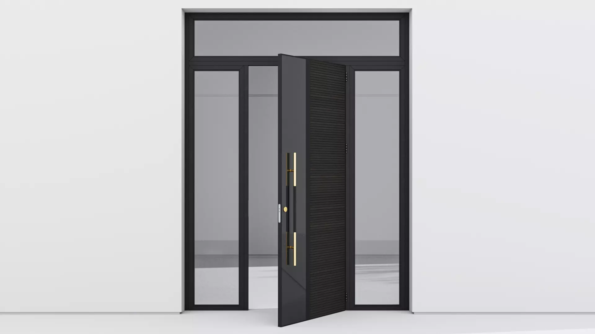 Aluminium door 106 3D model_0