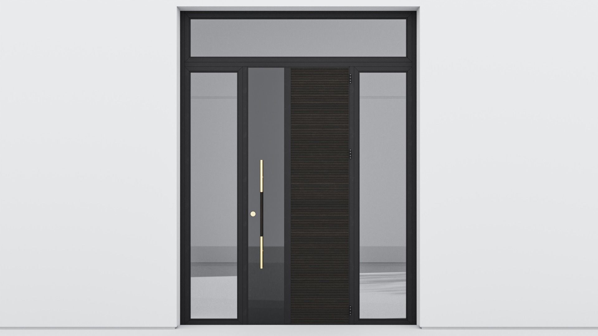 Aluminium door 106 3D model_1