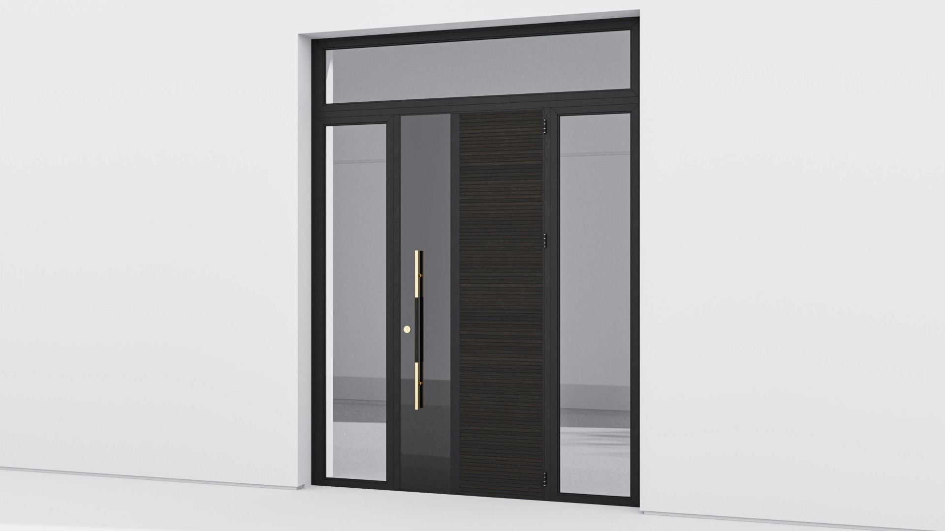 Aluminium door 106 3D model_2