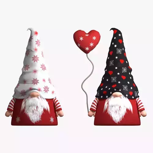 valentine christmas gnomes