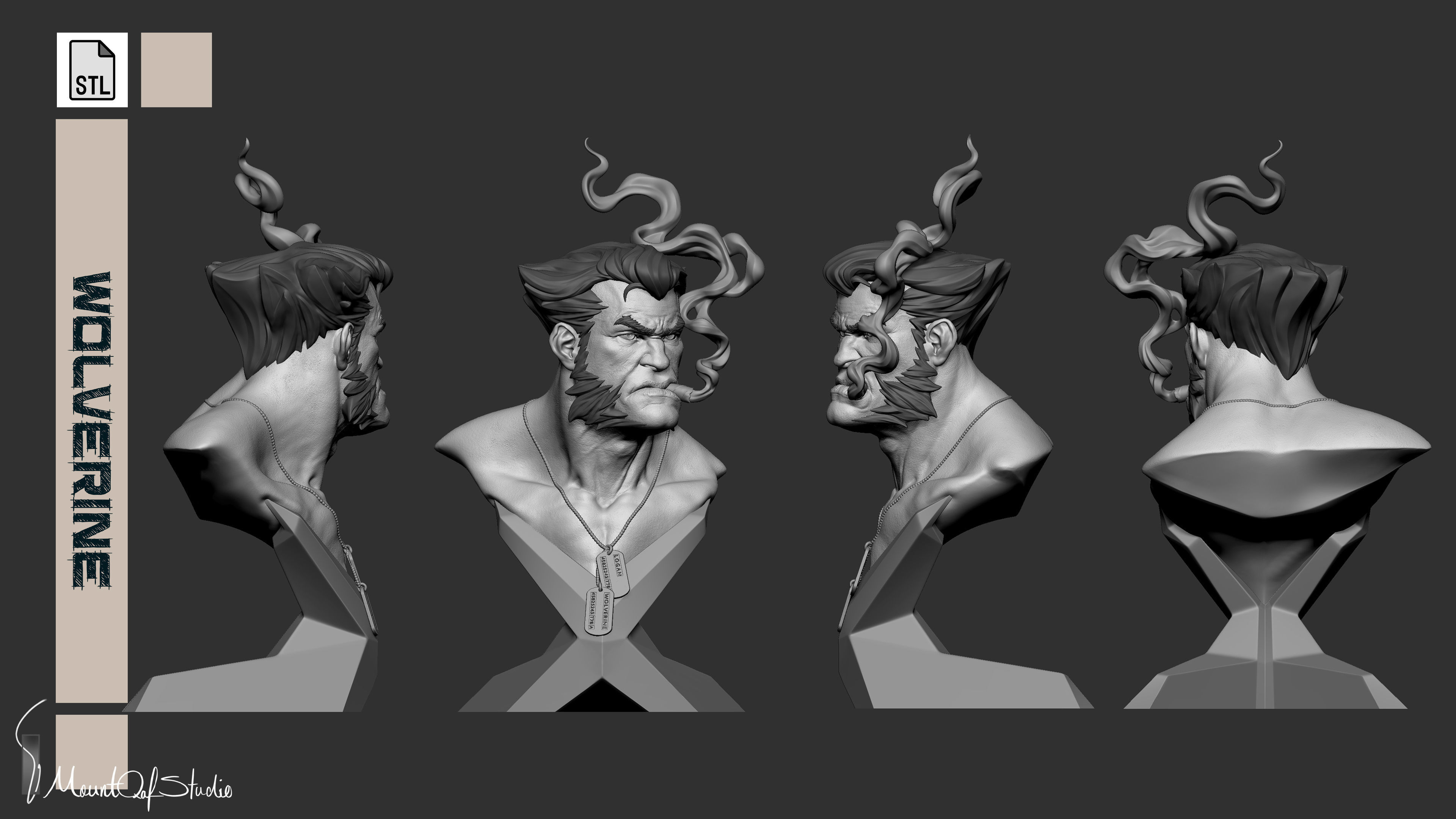 Wolverine - Marvel X Men 3D print model_5