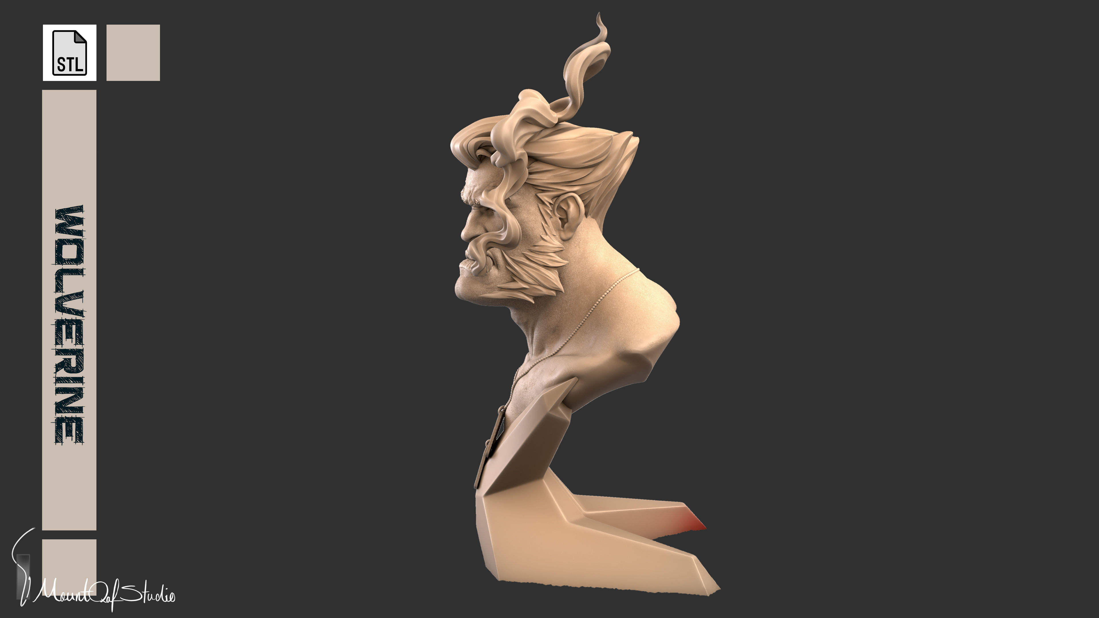 Wolverine - Marvel X Men 3D print model_3