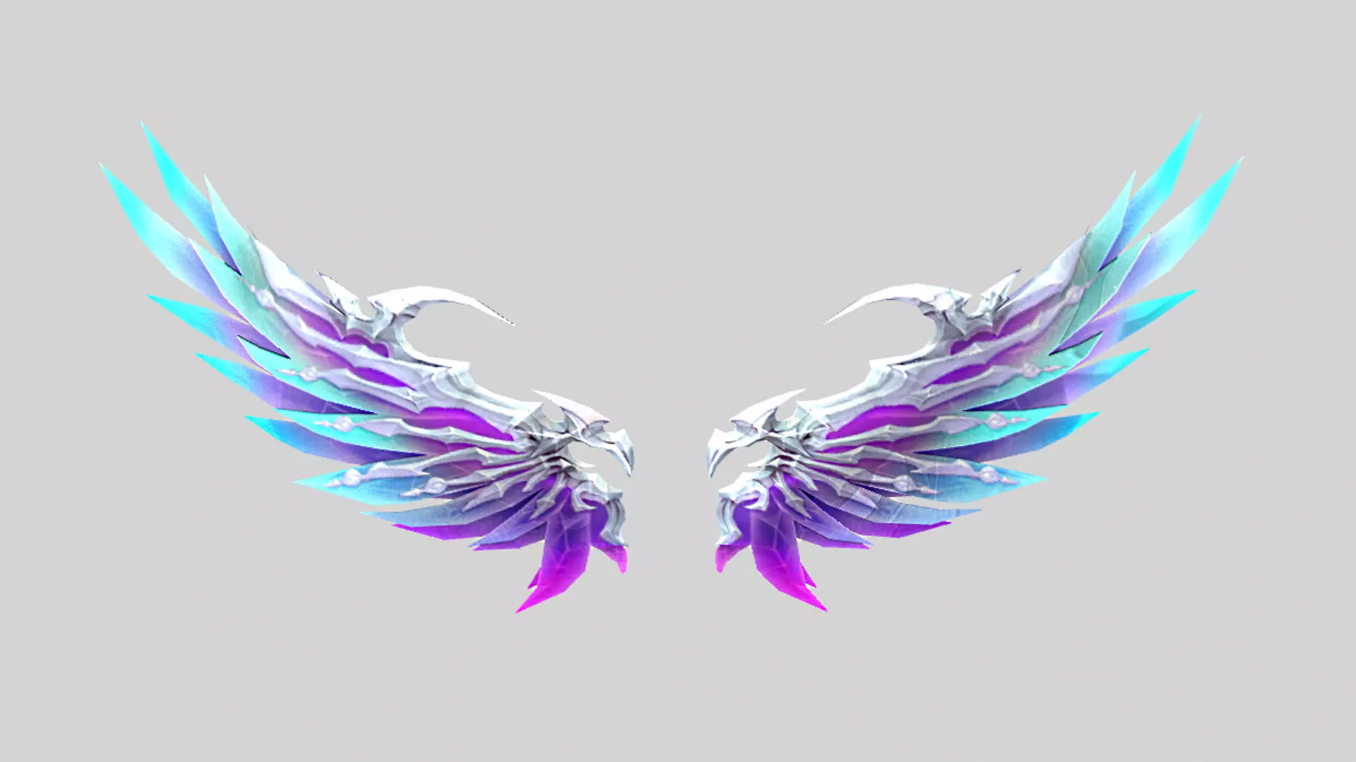 Futuristic Wing Low-poly 3D model