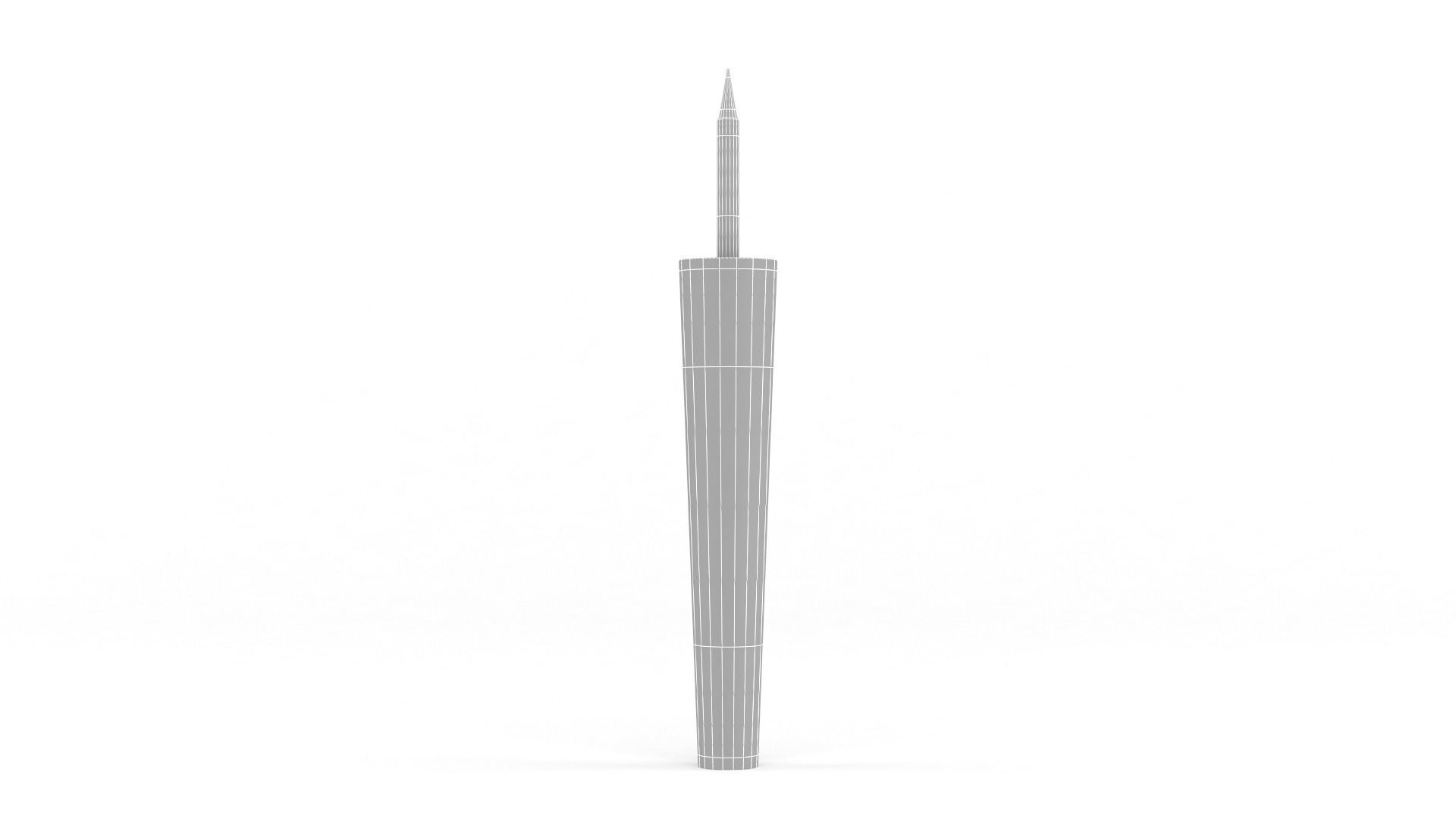 Eyeliner tall tower 3D model_7