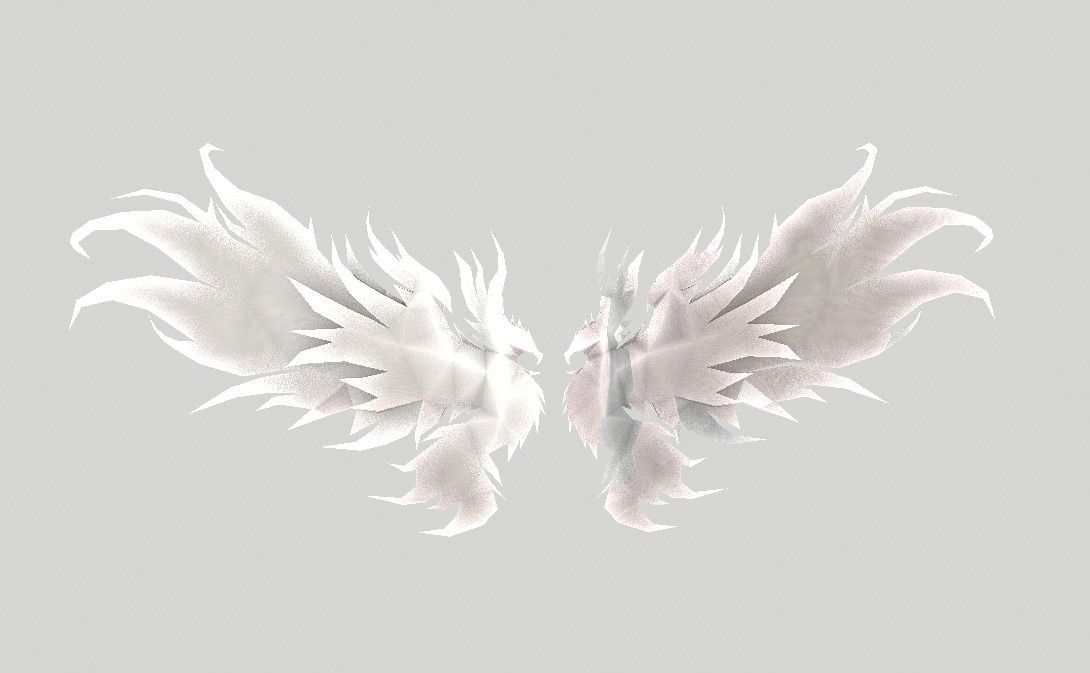 Phoenix Wing Low-poly 3D model_13