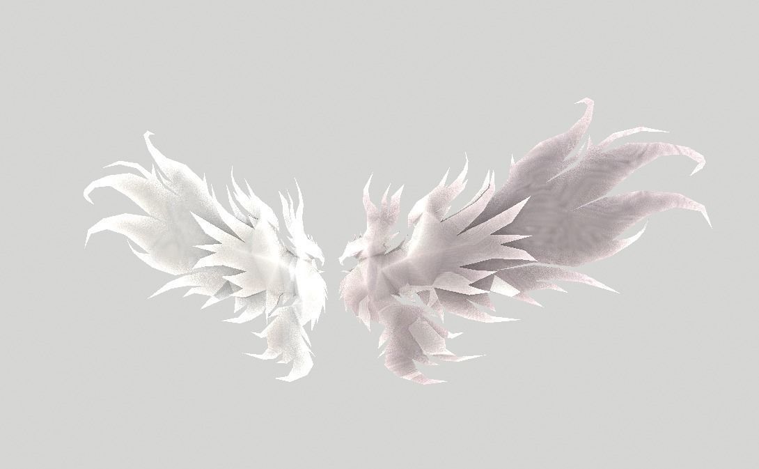 Phoenix Wing Low-poly 3D model_4