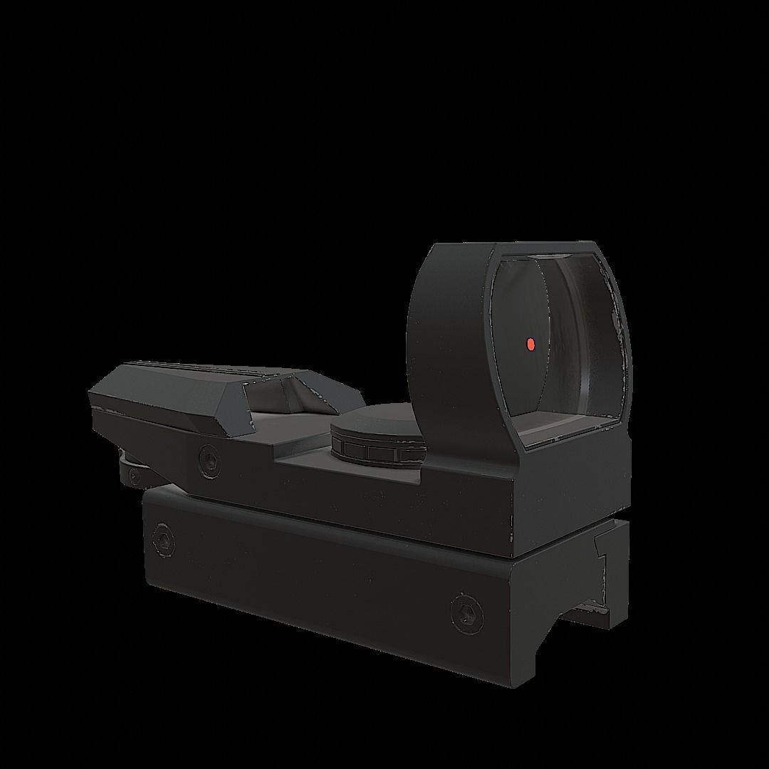 Collimator sight 3D model_1