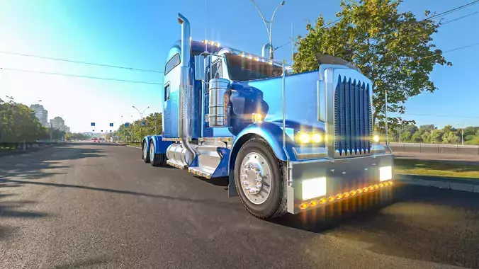 Kenworth W900 truck  3D model