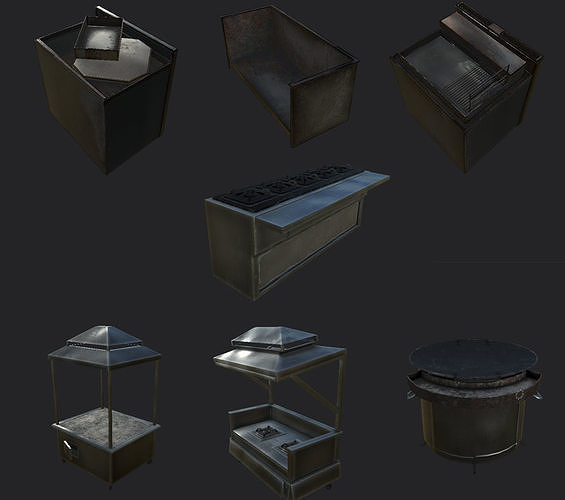 Cooking Burners 3D model