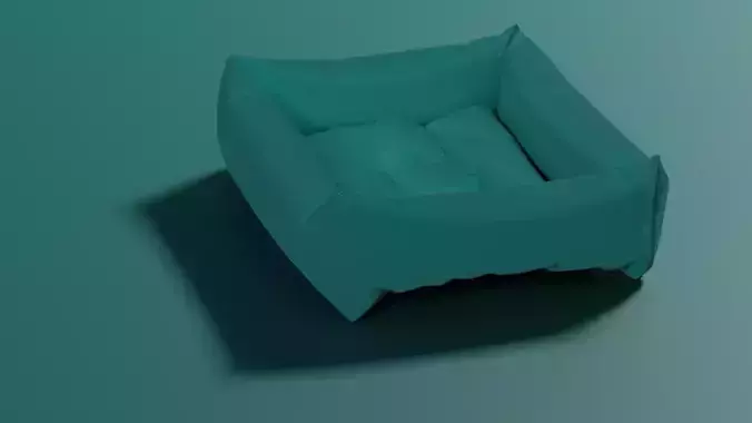 NYLON DOG BED 3D model - assembled not attached