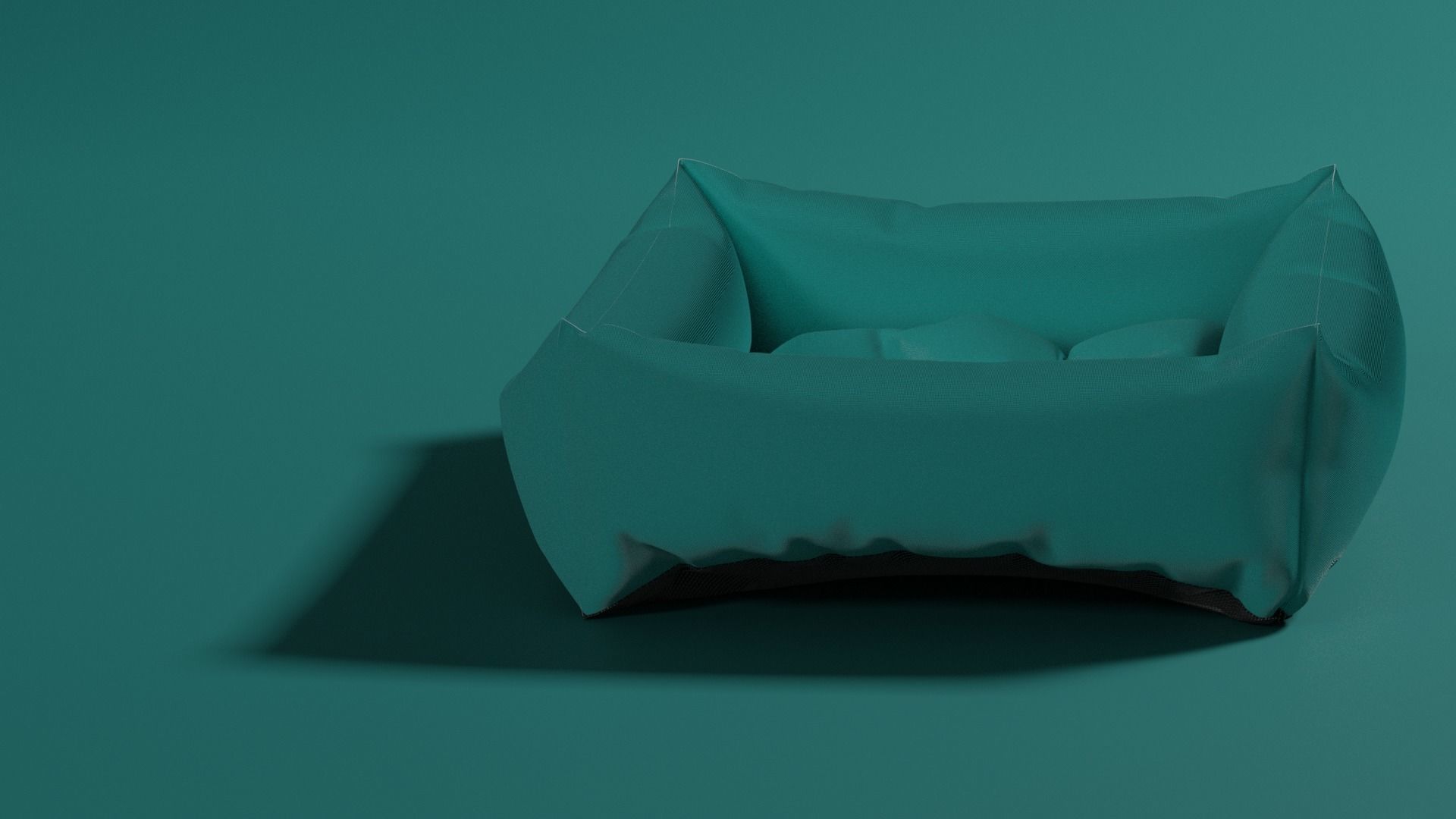 NYLON DOG BED 3D model - assembled not attached 3D model_1