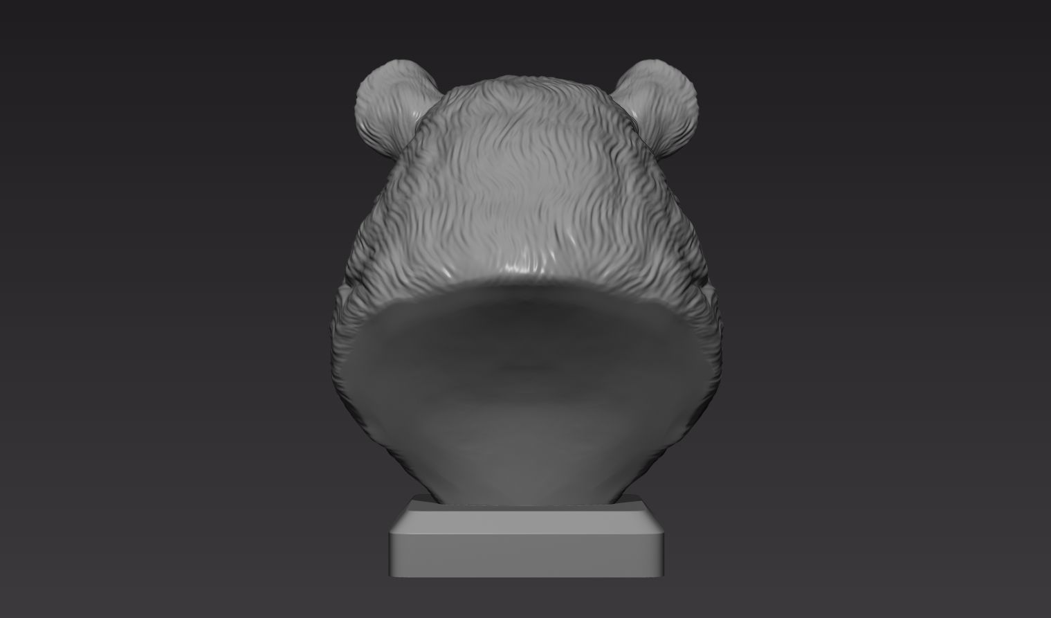Panda head 3D print model_15