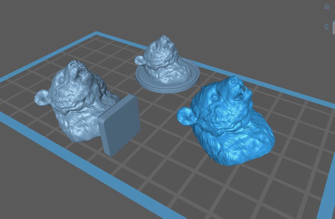 Panda head 3D print model_28