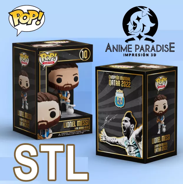 Lionel Messi World Cup funko 3D print model
