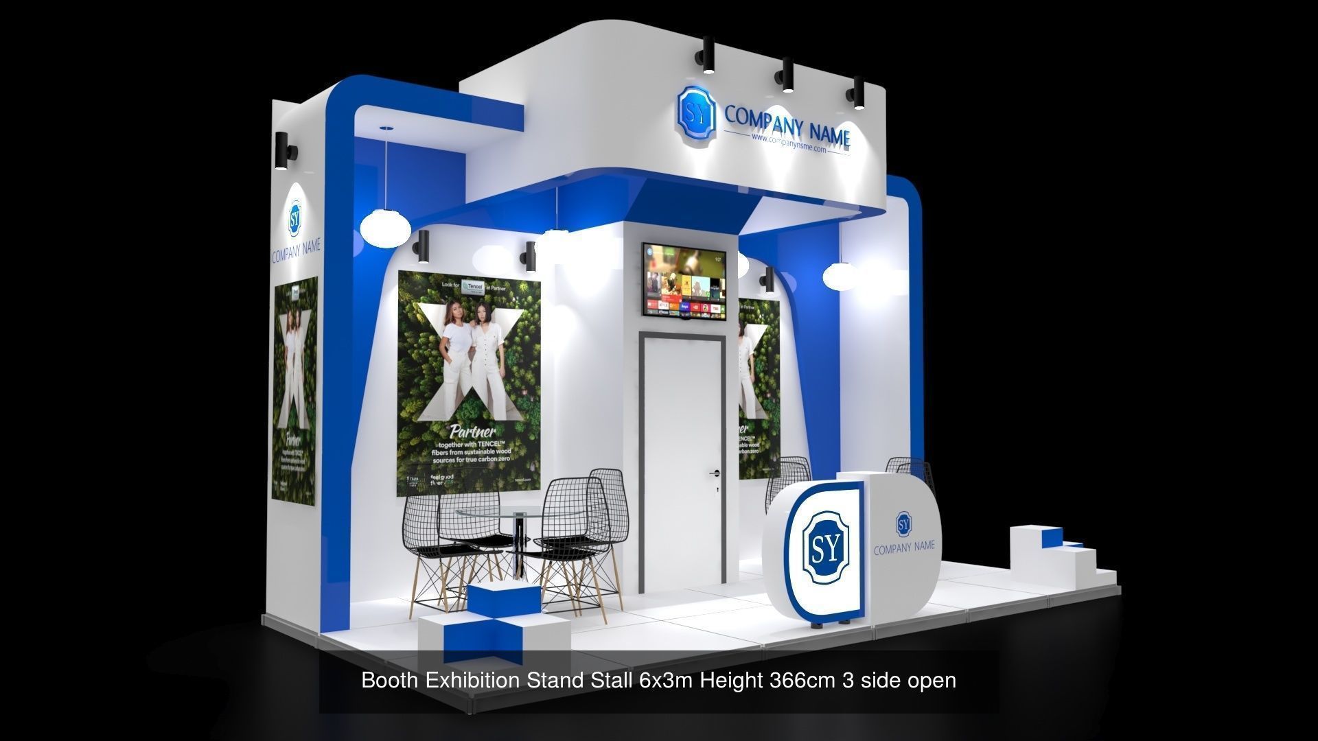 EXHIBITION STAND PACKAGE 3D Model Collection _4