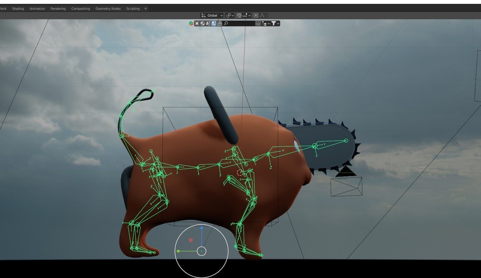 Pochita dog  Free 3D model_4