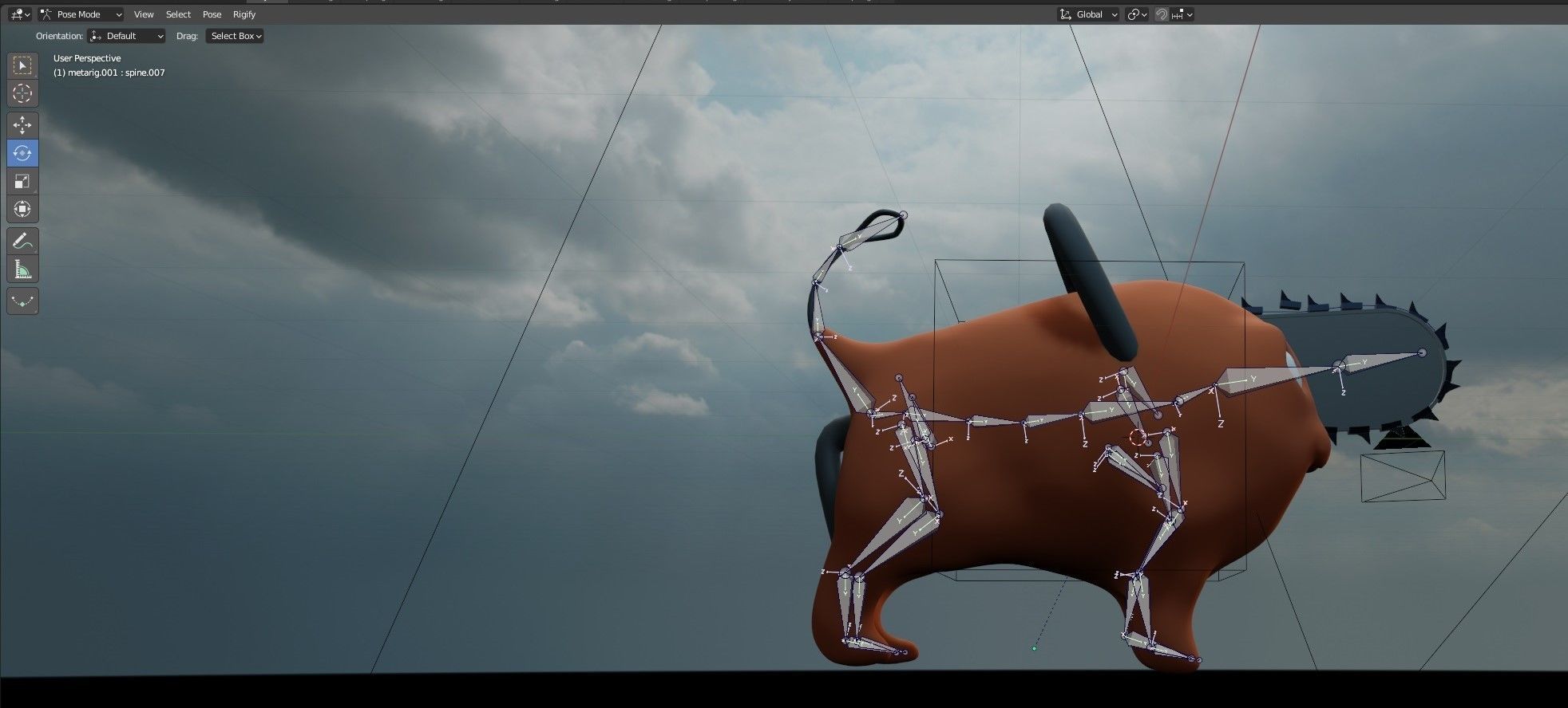 Pochita dog  Free 3D model_3