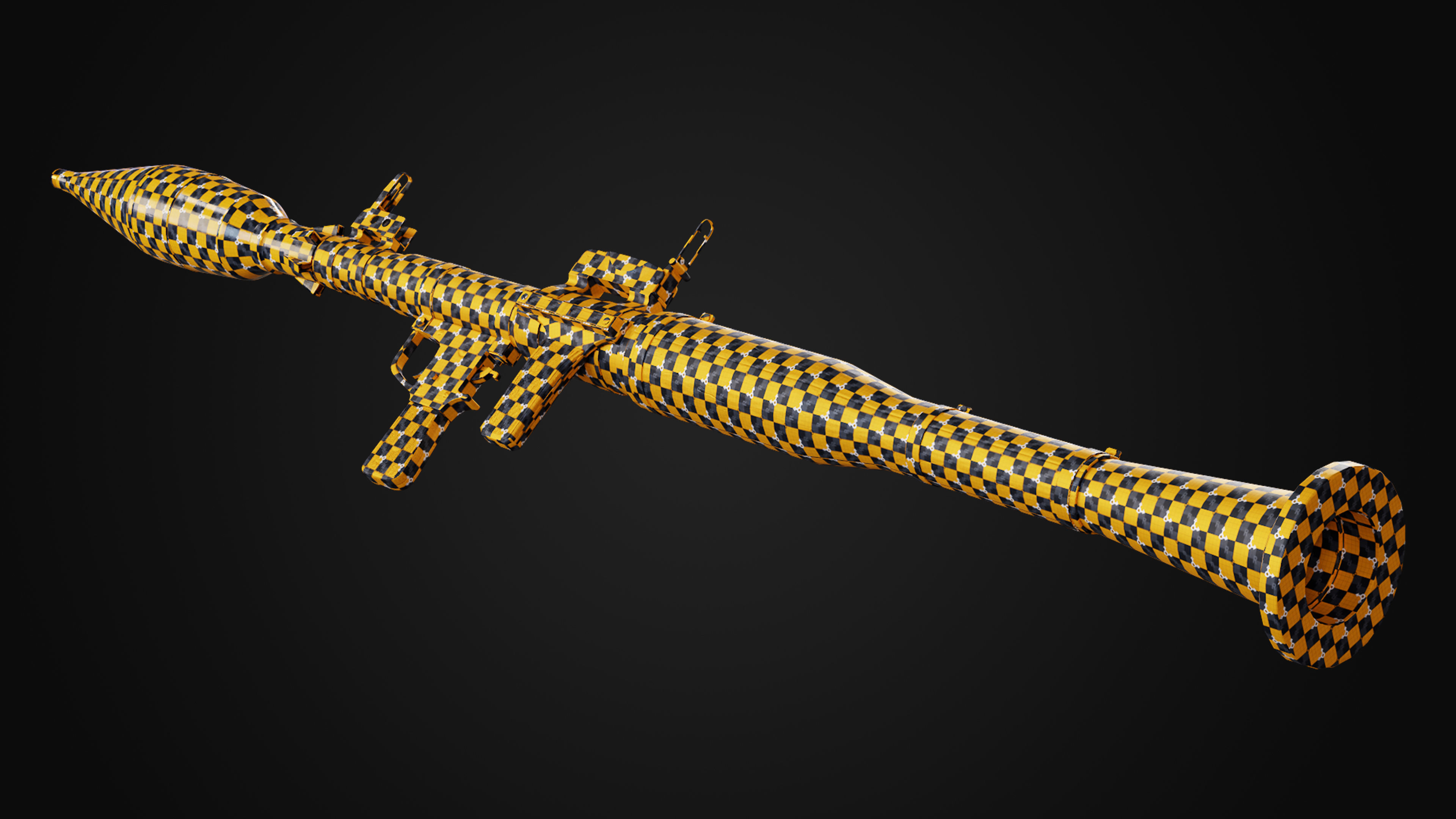 RPG-7 rocket launcher game ready asset Low-poly 3D model_12