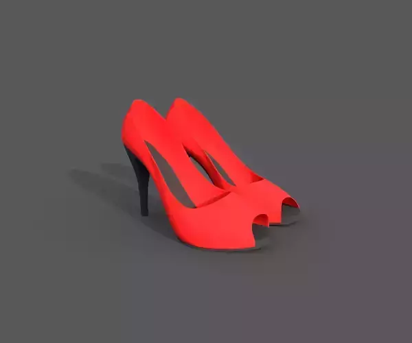 heeled shoes 3D model