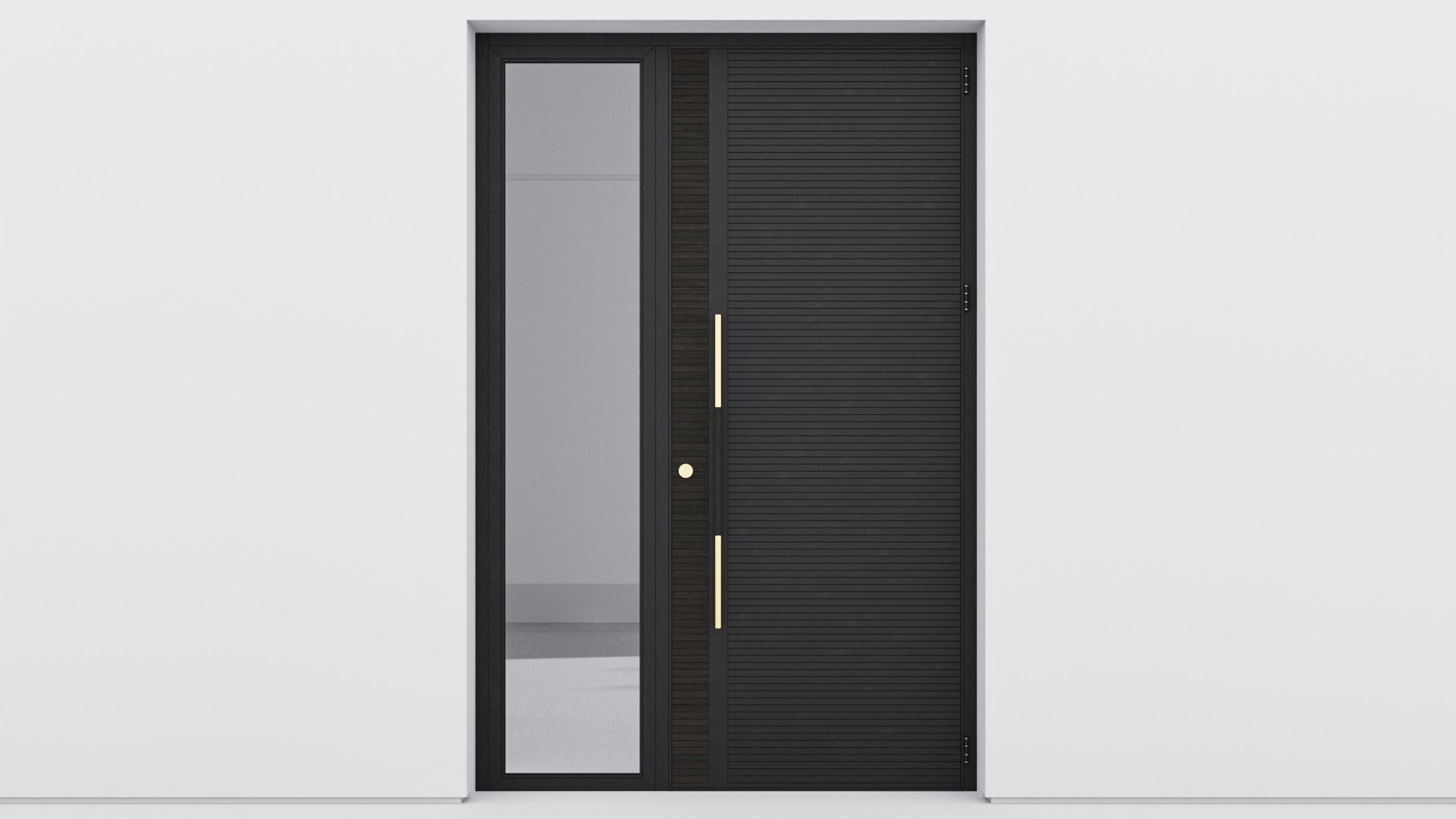 Aluminium door 107 3D model_1