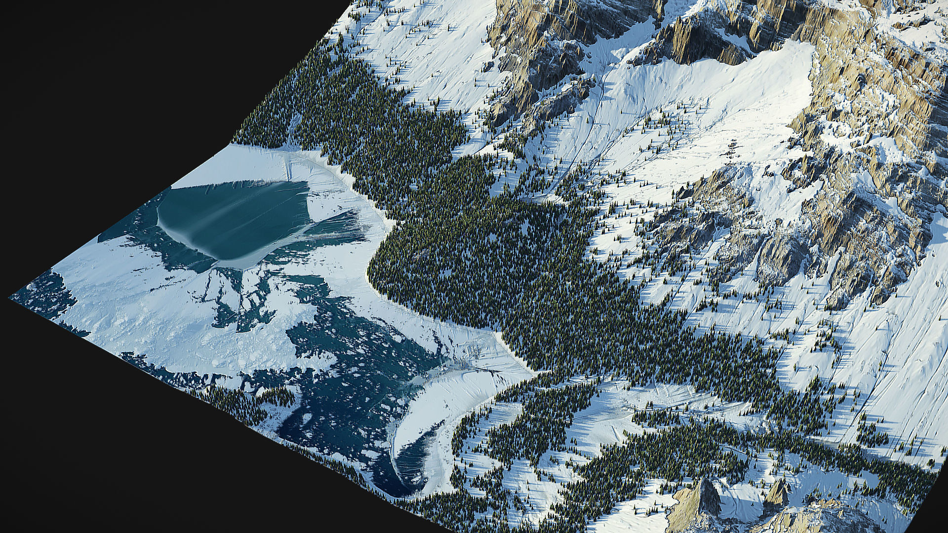 Mountain Lake Landscape - World Machine 3D model | CGTrader