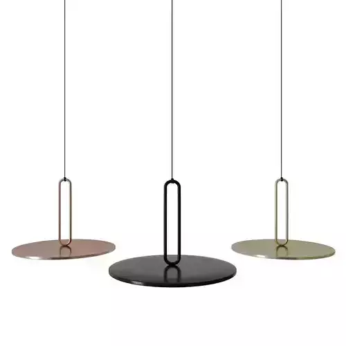 Clip pendant light with closed ring by Daniel Debiasi