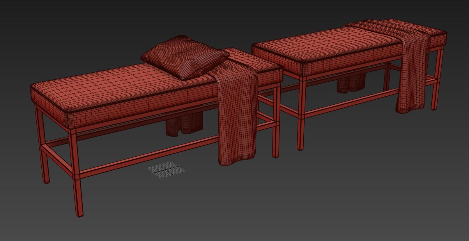 Seman Bench By Williston Forge 3D model_11