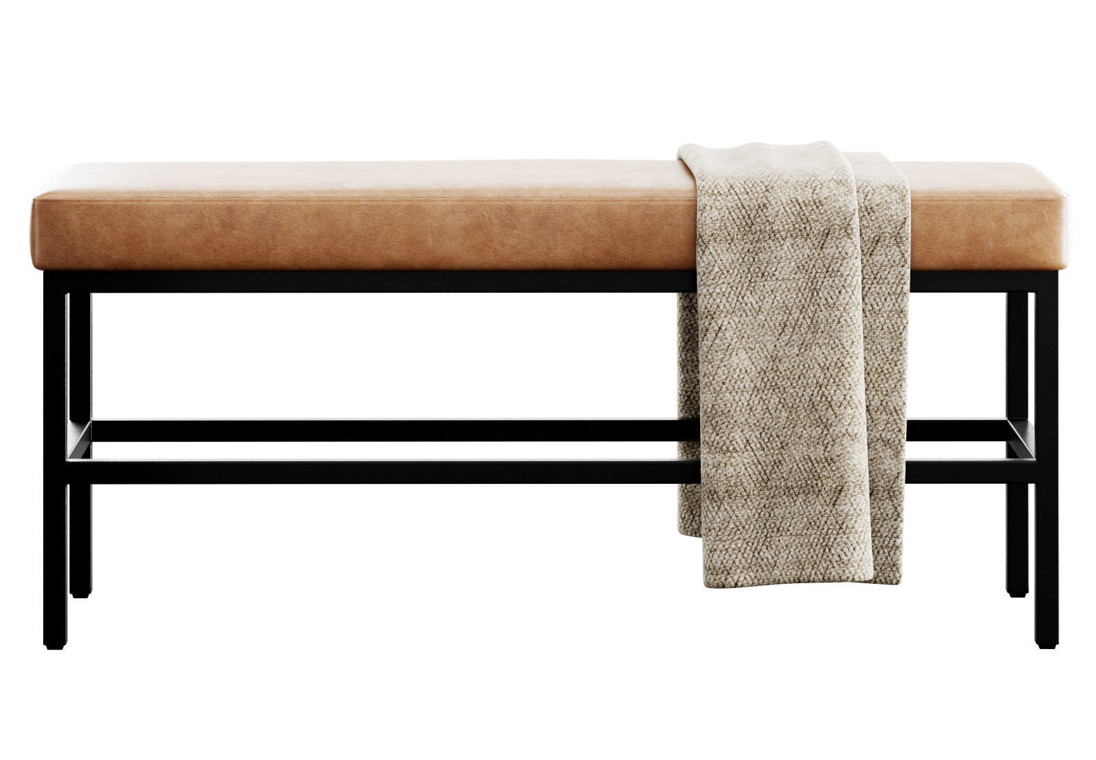 Seman Bench By Williston Forge 3D model_12