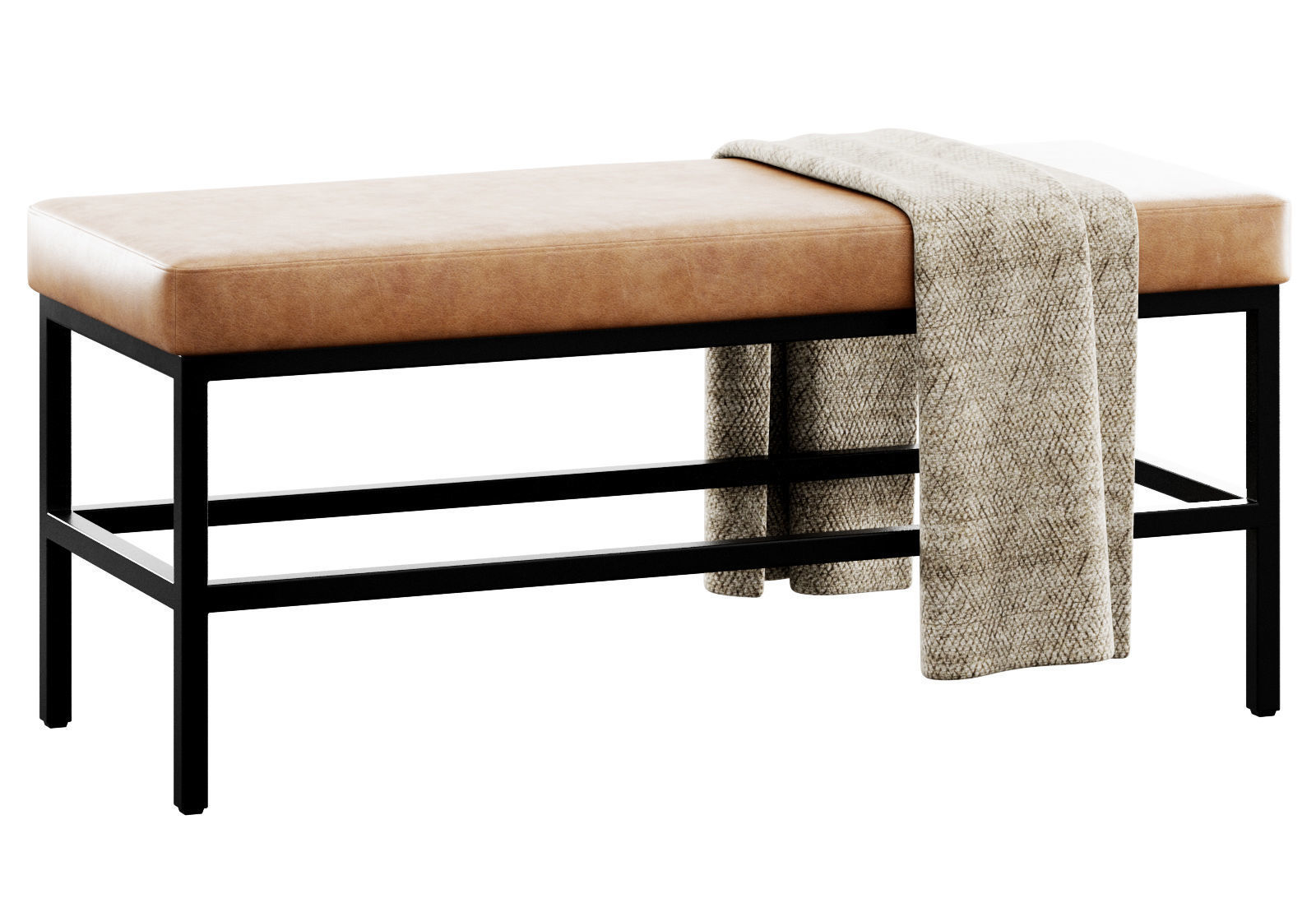 Seman Bench By Williston Forge 3D model_8