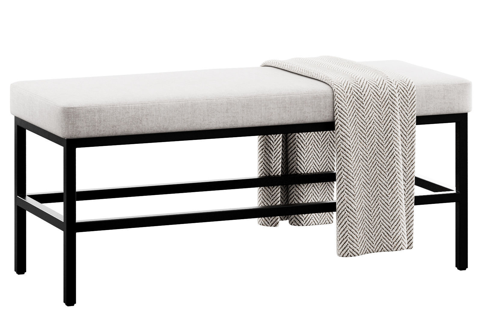 Seman Bench By Williston Forge 3D model_15