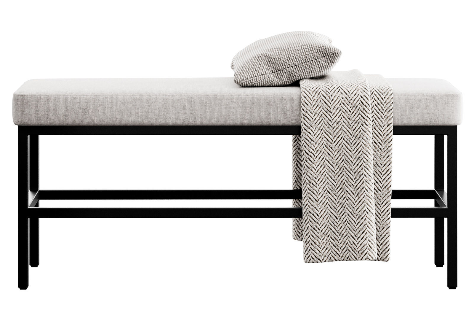 Seman Bench By Williston Forge 3D model_14