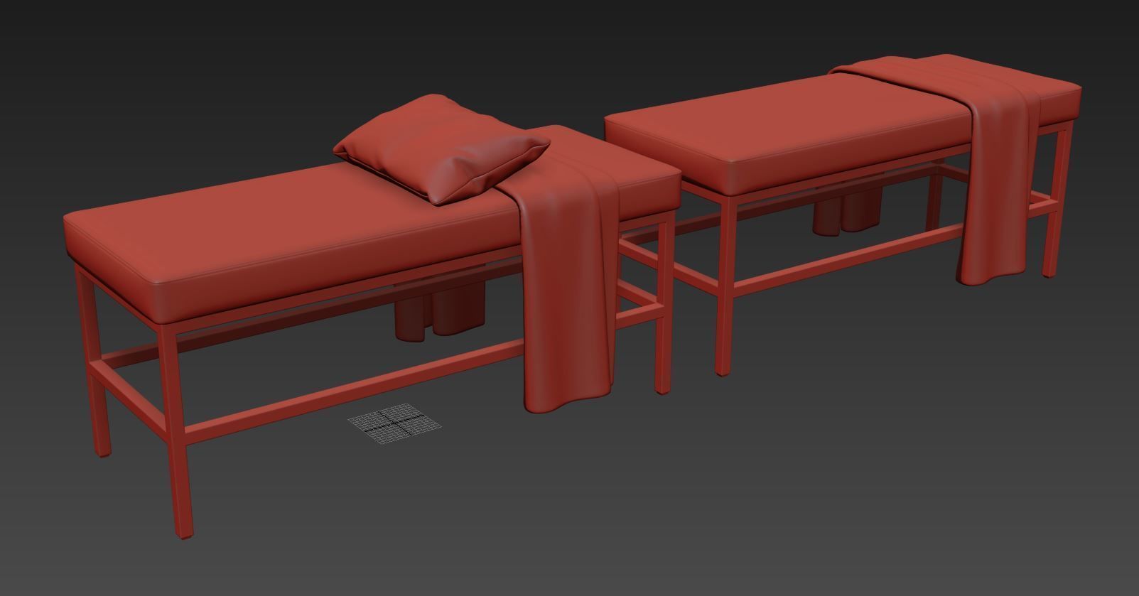 Seman Bench By Williston Forge 3D model_10