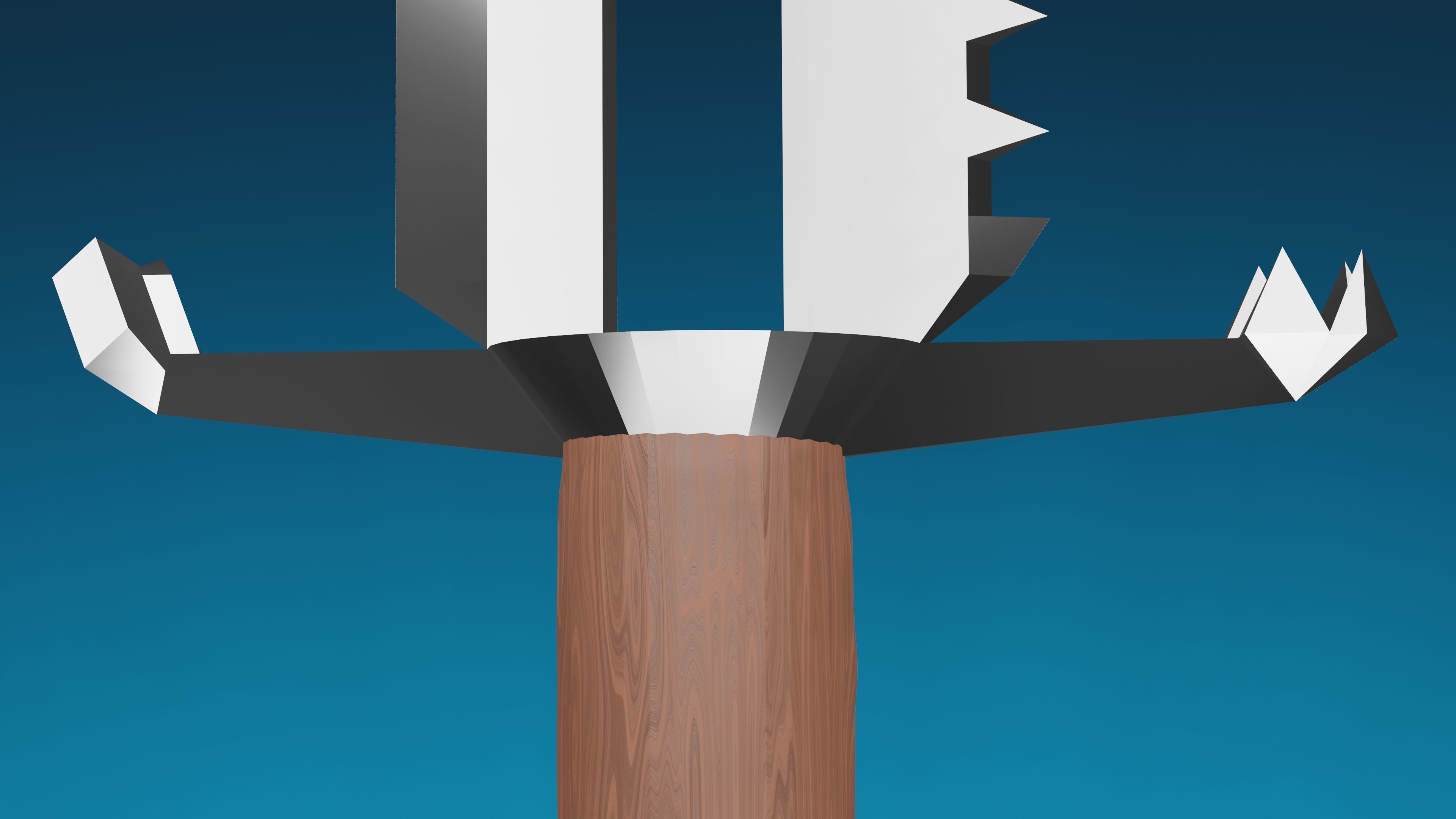 low-poly sword Low-poly 3D model_3