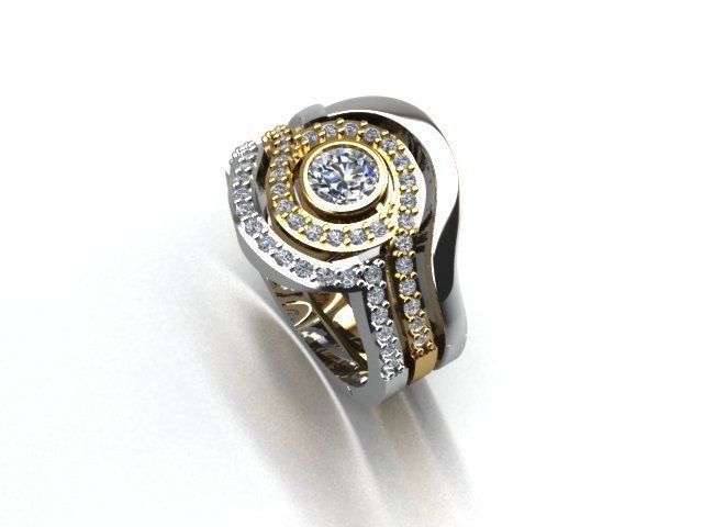 jewelry ring 3D print model_4