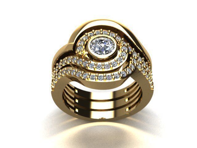 jewelry ring 3D print model_6