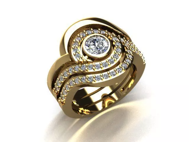 jewelry ring 3D print model_0