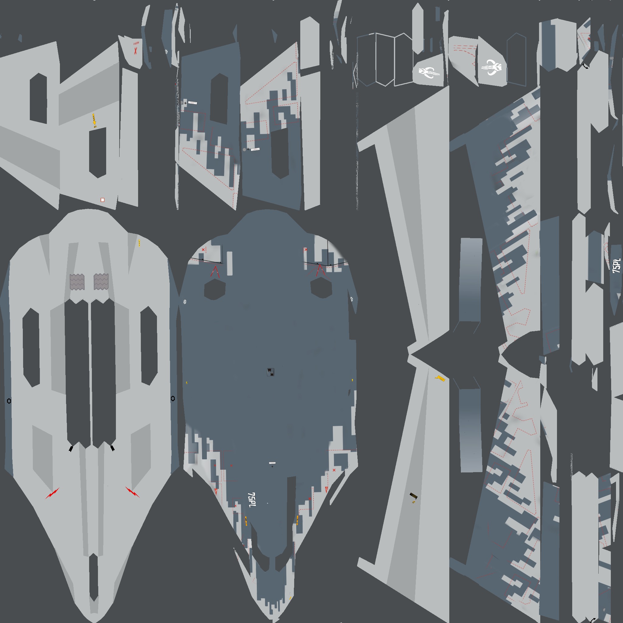 Tupolev PAK DA Envoy Low-poly 3D model_26